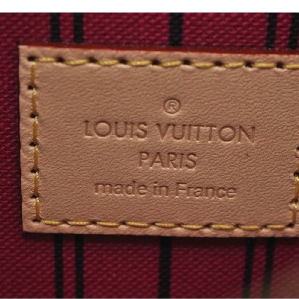 Authentic Louis Vuitton NEW neverfull PM pouch monogram pink lining - Picture 6 of 11